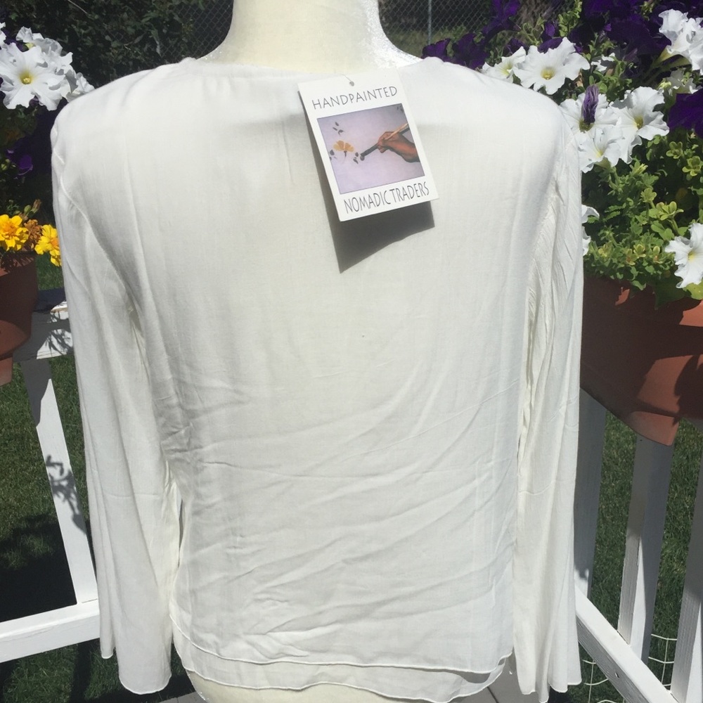 Nomadic Traders NWT Embroidered Top size M - Picture 6 of 7